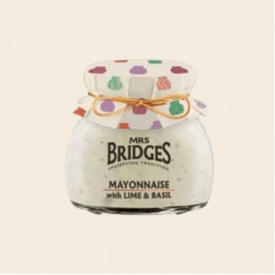 Mayonnaise lime βασιλικό 180gr Mrs BRIDGES
